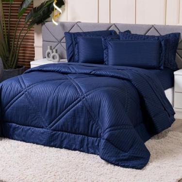 Imagem de Kit Edredom Mônaco Fitado Percal Soft 300 Fios com Fronha SOLTEIRO 02 