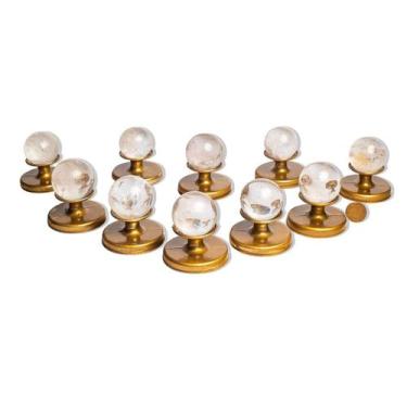 Imagem de 10 Esfera Cristal Pedra Natural 35 a 40mm 60 a 90g Tipo A - Cristaisde