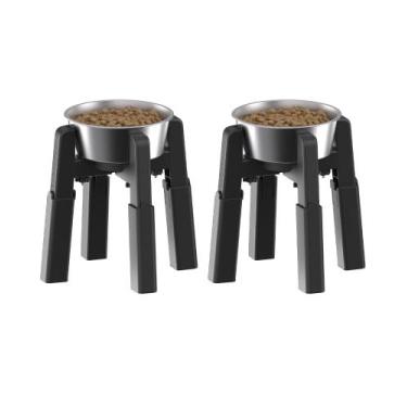 Imagem de Taça elevada para animais de estimação CZPET Suporte para tigelas para