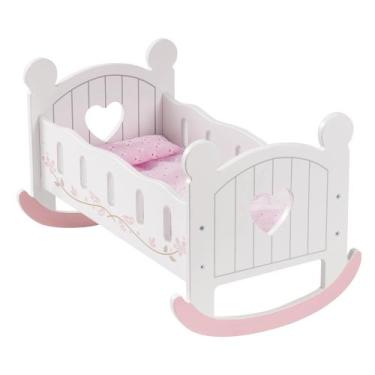 Imagem de Berço de boneca ROBUD Baby Berço de madeira para bonecas com roupa de 