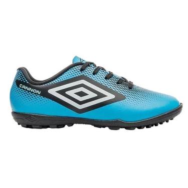 Imagem de Chuteira Society Umbro Cannon Infantil - Azul 29, Azul, 29