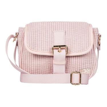 Imagem de Roxy Bolsa tiracolo feminina Feeling Good elegante e compacta de veludo cotelê com alças ajustáveis, Chiffon lilás, 1.6L
