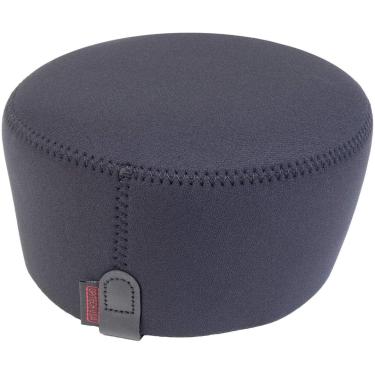 Imagem de OP/Tech USA Chapéu com capuz – Tampa de lente universal para DSLR e câmeras digitais | Capa de lente de câmera de neoprene, tampa macia para lente e proteção da câmera - XXXXL (preto)