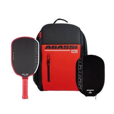 Imagem de Kit Raquete de Pickleball JOOLA Agassi Pro 16mm + Mochila Agassi Visio