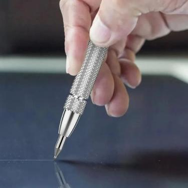 Imagem de Caneta Cortadora Marcador Vidro Aço Ceramica Ponta Carboneto - Tec Sto