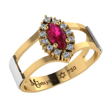 Imagem de Anel Formatura bombeiro  Ouro 18K Aro Duplo Navete