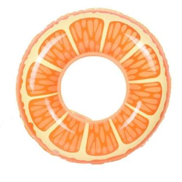 Imagem de Boia grande Inflável para Piscina 90 cm, PVC Resistente, Flutuador Red