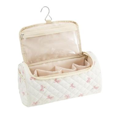 Imagem de ANKICK Estojo de viagem compatível com Dyson Airwrap modelador completo e acessórios, organizador de bolsa de secador de cabelo portátil Coquette, Laço rosa C, Estética