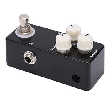 Imagem de RiToEasysports Pedal de Efeito de Guitarra Mini Muff Fuzz True Bypass Instrumentos Adaptáveis-acessório Parte para Guitarristas Iniciantes Metal Preto
