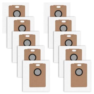 Imagem de 10 peças de sacos de substituição RV30 compatíveis com Tapo RV30 Max Plus / RV20 Max Plus aspirador de pó 3L grande capacidade