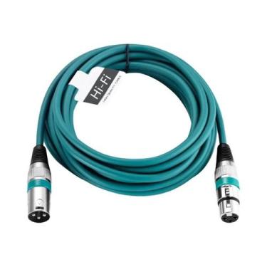 Imagem de Cabo XLR Macho/Fêmea para Microfone - Extensão Profissional para Grava