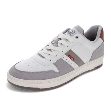 Imagem de Levi's Tênis masculino Drive Lo, Branco/Cappuccino/Mocha, 38