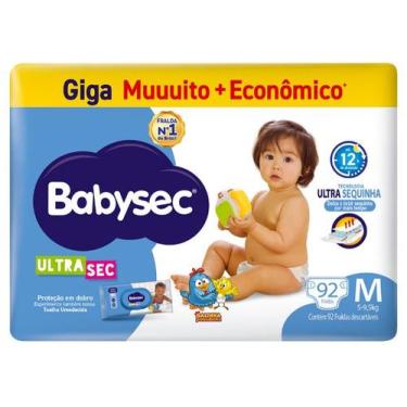 Imagem de Fralda Babysec Galinha Pintadinha Ultra Sec M 5 a 9,5kg 92 Unidades, M