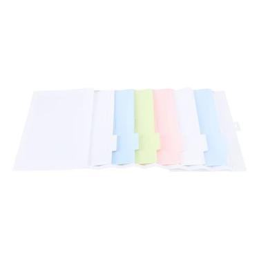 Imagem de Garosa Multi Layer Saco De Armazenamento 6 Cores Pocket Pendurado File Folder Secure Encerramento Hanging Organizer Design Leve Portátil Organizar Home School Office Travel Com Fácil