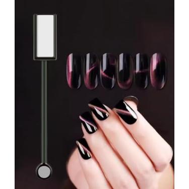 Imagem de Ímã de unha de cabeça dupla, olho de gato, ímã mágico