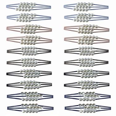 Imagem de MARYLAVENDER Laços de cabelo elásticos para todos os tipos de cabelo, sem costura, pôneis, elásticos, suportes de rabo de cavalo, elásticos para cabelo grosso, acessórios de cabelo para mulheres e