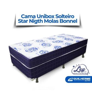 Imagem de Cama Box Para solteiro Unibox Solteiro de Molas Bonnel Star Nigth - Le