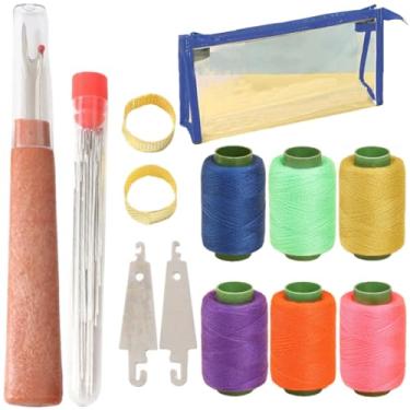 Imagem de Conjunto de ferramentas de costura de 38 peças, ferramentas de reparo de linha de agulha de costura de aço inoxidável, kit de artesanato portátil multiuso para iniciantes, bordado, viagem, casa