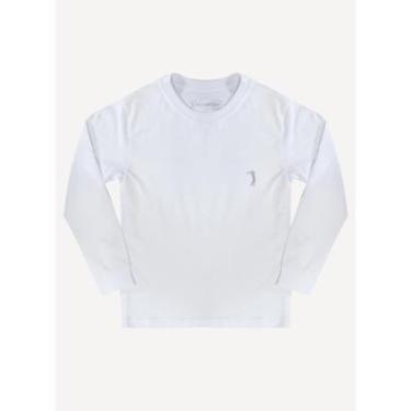 Imagem de Camiseta Aleatory Infantil Lisa Manga Longa Freedom Branca-Masculino