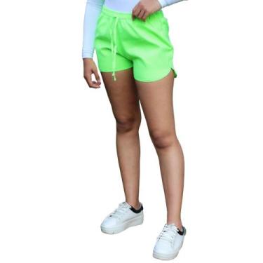 Imagem de Short Curto Leve Com Cordão E Elástico Na Cintura Esportivo E Lazer Te