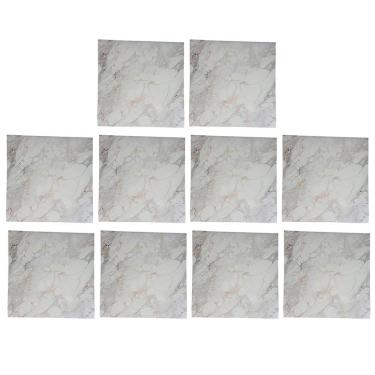Imagem de Placa Adesiva 3D Marmore Kit 10 uni Autocolante Papel de Parede Obra Reforma Banheiro Cozinha Decoraçao Ambiente Casa