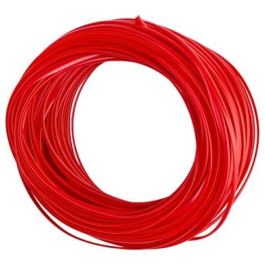 Imagem de GORGECRAFT Kit de reparo de vime sintético vermelho vermelho de 30 m x 5 mm para tecelagem de vime de vime de trama de corda plana cesta de trama de pátio cadeira de pátio sofás suprimentos de reparo