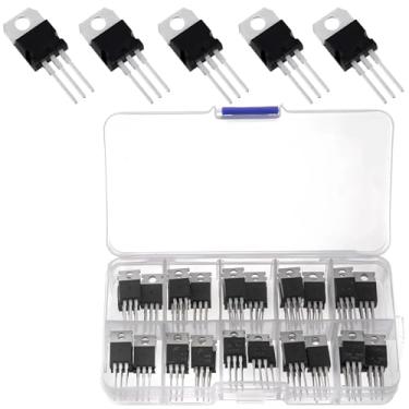 Imagem de 50 peças Lm317T Mosfet, kit L78 Series To-220, caixa compacta, material de silicone de qualidade, kit de transistor com modelos variados, projetos eletrônicos para