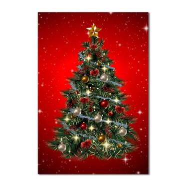 Imagem de Painel de Festa Retangular 1,50x2,20m - Painel de Tecido para Estrutura com Vara, Temático para Festa de Aniversário, Natal e Comemorações(Feliz Natal 5)