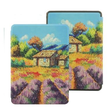 Imagem de Akacy Capa com padrão de TPU pintado para Kindle Paperwhite de 6,8 polegadas 11ª geração lançada em 2021 (Modelo: M2L3EK) com função automática de despertar/dormir/à prova d'água (27)