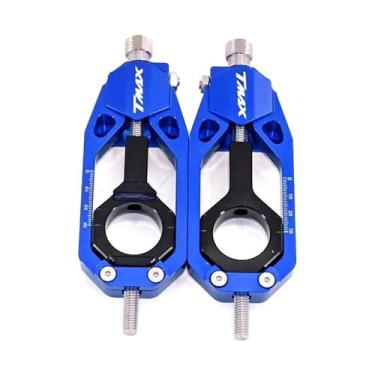 Imagem de Tensores de corrente de eixo traseiro CNC para motocicleta para Yamaha TMAX530 2017-2019 TMAX560 2020-2025 (Bule)