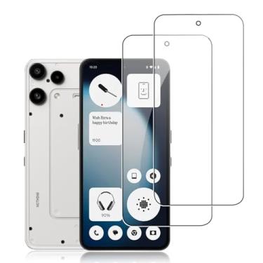 Imagem de NOUKAJU Protetor de tela para Nothing Phone 3a Lite, vidro temperado HD, resistente a arranhões, durável e à prova de quedas, protetor de tela de vidro temperado para telefone Nothing (3a) Lite [2