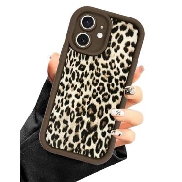 Imagem de Aitipy Capa de telefone Cheetah para iPhone 11, linda capa de telefone com estampa de leopardo branco, capa protetora de silicone macio fina à prova de choque para mulheres e meninas