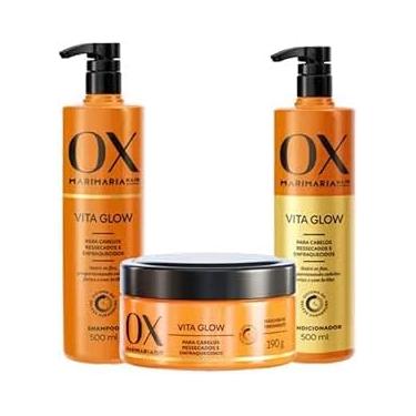 Imagem de Kit OX Mari Maria Vita Glow Shampoo 500ml +Condicionador 500ml e Mascara de Tratamento