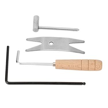 Imagem de Conjunto de Ferramentas para Reparo de Guitarra, Cabo de Madeira, Chave Sextavada de Metal, Soquete, Alta Dureza, Manutenção de Luthiers