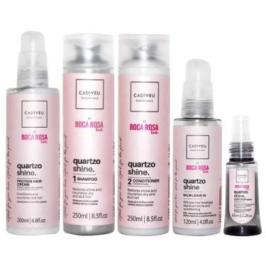 Imagem de Cadiveu Professional Quartzo Shine - Kit Shampoo + Condicionador + Lea