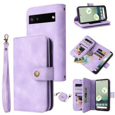 Imagem de Dibosom Capa carteira compatível com Google Pixel 7 5G com alça transversal multifuncional, suporte para cartão de crédito, suporte de cordão, capa para celular para Pixel7 Pixle Seven 6.3 meninas,