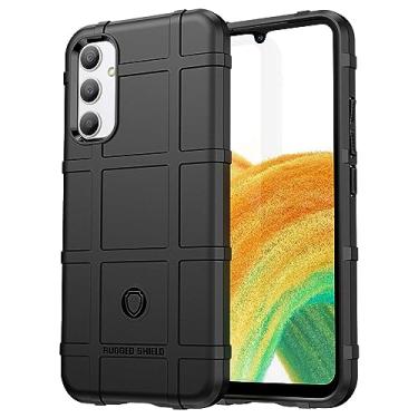 Imagem de Capa adequada para Samsung Galaxy A34 5G. Fibra de carbono refinada, anti-queda, anti-impressão digital, proteção total, capa para Samsung Galaxy A34 5G