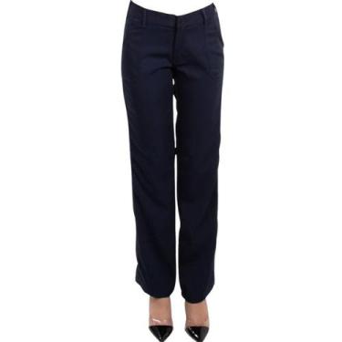 Imagem de Calça Two Way Feminina Azul Marinho - Fardas Uniformes,  40, Azul mari