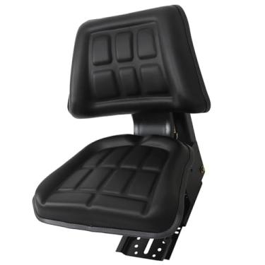 Imagem de Silscvtt Substituição para trator Massey 230 234 234H 234S 235 240 245 250 254 255 preto assento de suspensão ajustável com inclinação