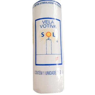 Imagem de Vela Votiva Fina - 7 Dias - 260 G - Velas Sol
