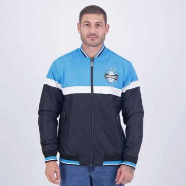 Imagem de Jaqueta Grêmio Bomber Preta e Azul-Masculino