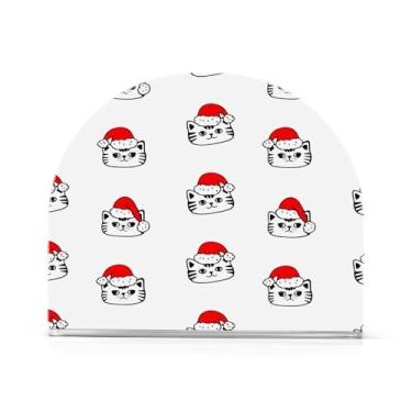 Imagem de Wassud Porta-guardanapos de acrílico para gatos de Natal, dispensador de guardanapos de papel moderno em forma de U para mesa, cozinha, sala de jantar, bancada 1 peça (comporta 50-60 guardanapos)