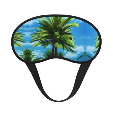 Imagem de Máscara de dormir blackout com estampa de palmeira de verão, máscara de luz macia, para dormir, meditação, viagem, ioga