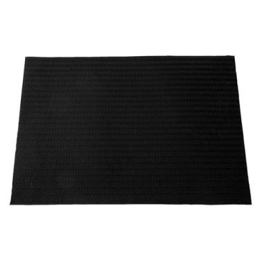 Imagem de Sola de sapato anti-derrapante, resistente ao desgaste, almofada de reparo para calçados esportivos de couro casual, material de tendão de carne, 58cm x 38cm x 2.2mm (Preta)