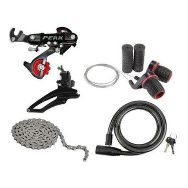 Imagem de Passador + Câmbio Traseiro + Dianteiro + Corrente 18/21 Velo - Importa