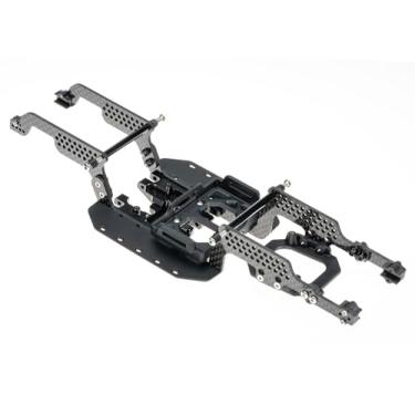 Imagem de RampCrab LCG Carbon Fiber Universal Chassis Frame Kit for 1/18 RC Crawler TRX4M Upgrade, Come with Skid Plate