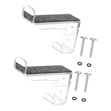 Imagem de kowaku Conjunto de 2 Suportes de Parede para Pranchas de Snowboard, Suportes para Capacete, Cabides para Armazenamento de Equipamentos de Esqui e Snowboard, Claro