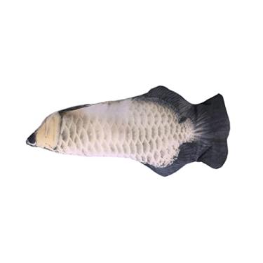 Imagem de Brinquedo de Peixe Móvel Elétrico para Gato com Movimento Mexer e USB Charging Brinquedos Interativos Catnip Morder Mastigar Chutar Realista Gatos