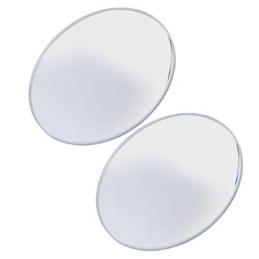 Imagem de Acouto Espelho de Ponto Cego Redondo Hd Vidro e Abs Habitação Convexo Grande Angular Espelho Retrovisor para Caminhões Suvs