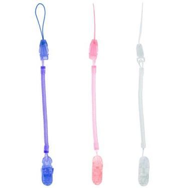 Imagem de Kit 3 Prendedor de Chupeta Mola Pietra Baby Menino Menina Infantil Bic